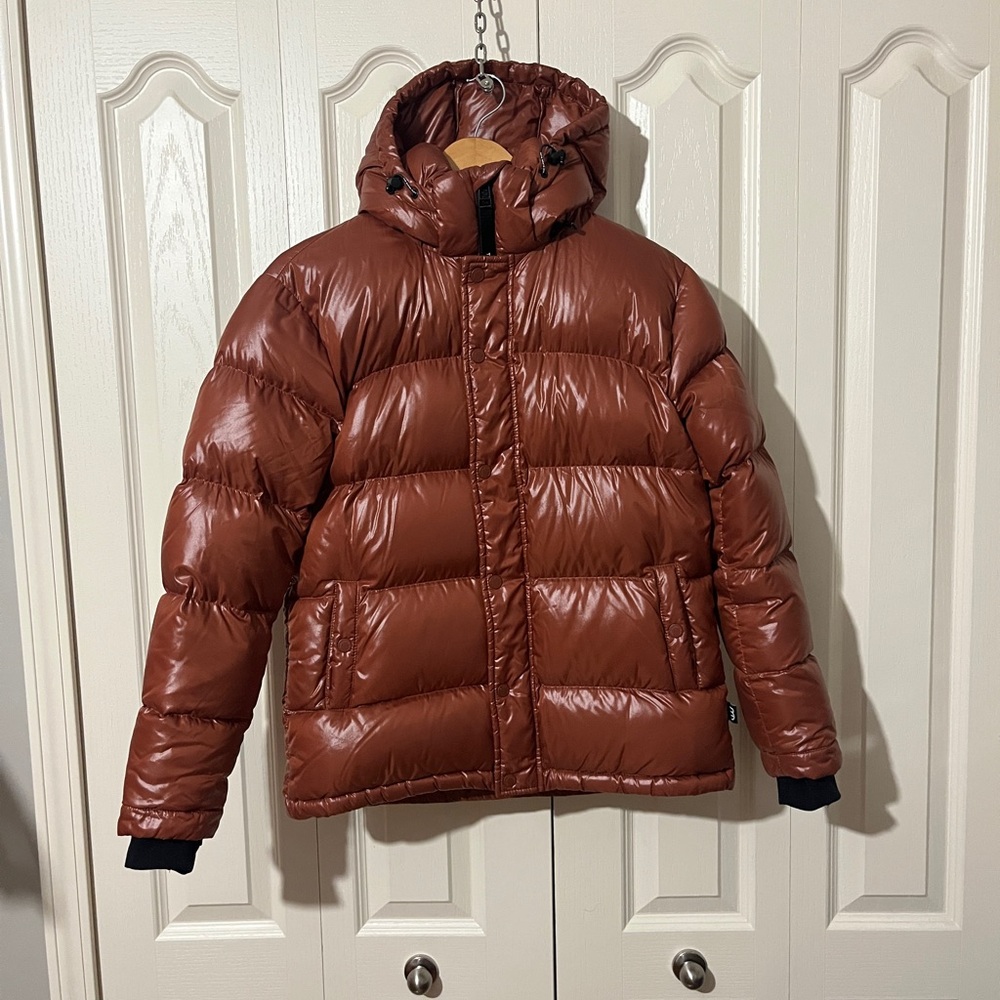 Women’s Aritzia TNA Super Puff Puffer Jacket Brown Sz. XS.
